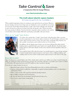 The truth about electric space heaters