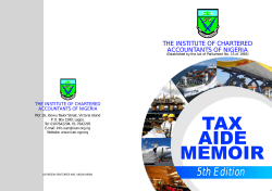 Tax Aide Memoir