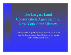 The Largest Land Conservation Agreement in New York State History
