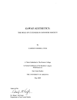 KAWAII AESTHETICS: THE ROLE OF CUTENESS IN JAPANESE