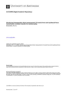 Introducing intraoperative direct measurement of muscle force and
