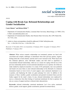 Coping with Break-Ups: Rebound Relationships and Gender