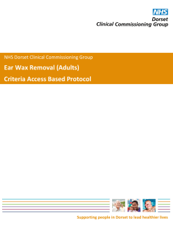 Ear Wax Removal