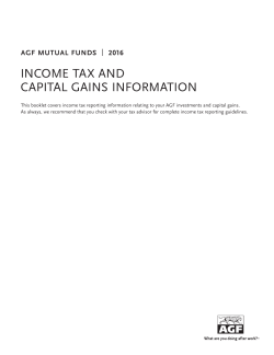 income tax and capital gains information