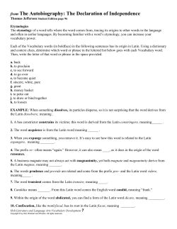 from The Autobiography: The Declaration of Independence