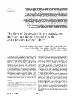 The Role of Depression in the Association Between Self