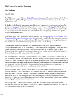 The Progressive Identity Complex