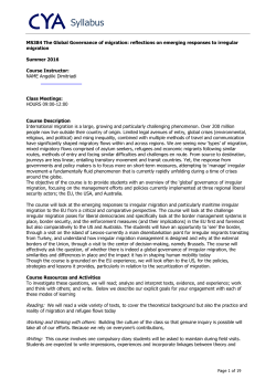 Syllabus - College Year in Athens