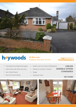 42 Roe Lane &pound;280000 SENSIBLE OFFERS