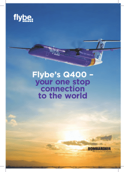 read more infomration on the Bombadier Q400 which will be