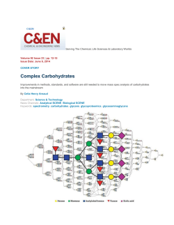 Complex Carbohydrates - Division of Carbohydrate Chemistry