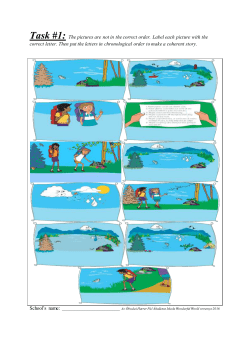 Task #1: The pictures are not in the correct order. Label each picture