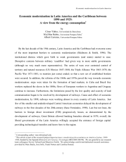 Economic modernisation in Latin America and the Caribbean
