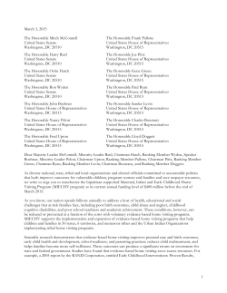 MIECHV Letter 2015 - National Head Start Association