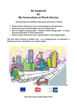 Be Inspired by My Generation at Work Stories