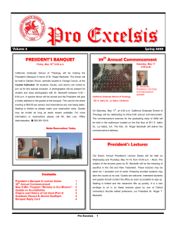 Pro Excelsis - california graduate school of theology