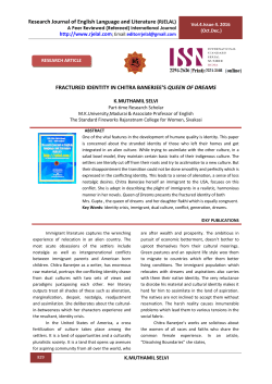 FRACTURED IDENTITY IN CHITRA BANERJEE`S QUEEN