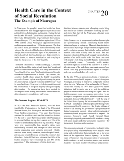 Health Care in the Context of Social Revolution: The