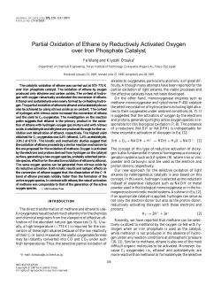 Partial Oxidation of Ethane by Reductively Activated Oxygen over