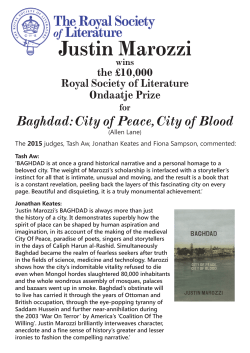 Justin Marozzi - Royal Society of Literature