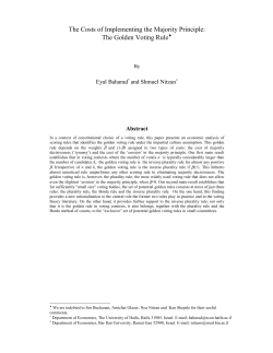 The Golden Voting Rule