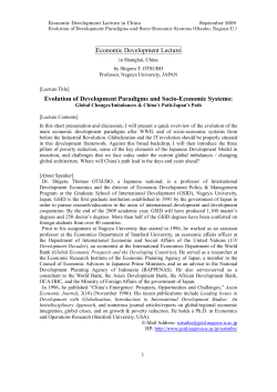 Economic Development Lecture Evolution of Development