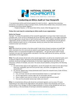 Conducting an Ethics Audit at Your Nonprofit