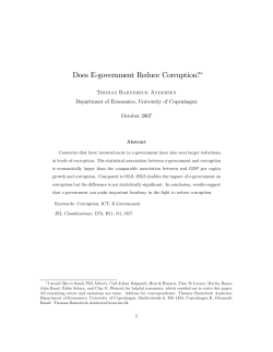Does E(government Reduce Corruption?!
