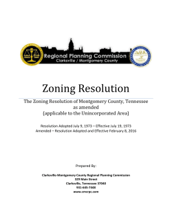 Montgomery County Zoning Resolution