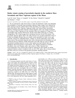 Radar remote sensing of pyroclastic deposits in the southern Mare
