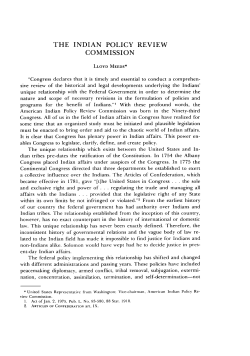 The Indian Policy Review Commission