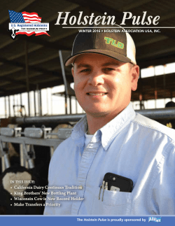 this issue - Holstein Association