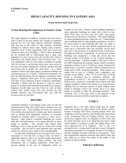 HIGH CAPACITY HOUSING IN EASTERN ASIA