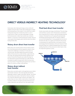 direct versus indirect heating technology