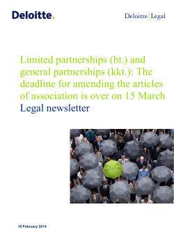 and general partnerships (kkt.)