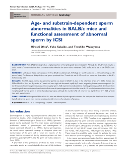 Age- and substrain-dependent sperm