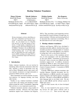 Hosting Volunteer Translators