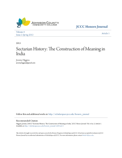 Sectarian History: The Construction of Meaning in India