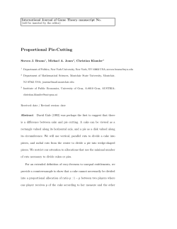Proportional Pie-Cutting