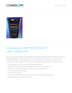 CommScope`s AMP NETCONNECT cable