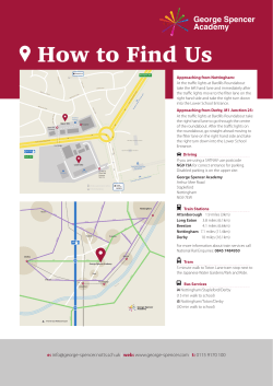 How to Find Us - Nottingham Schools