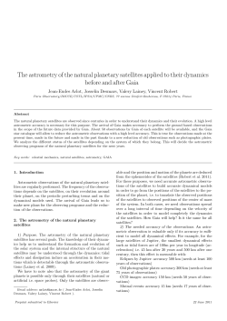 The astrometry of the natural planetary satellites applied to