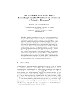 Not All Words are Created Equal: Extracting Semantic