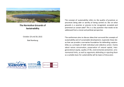 The Normative Grounds of Sustainability