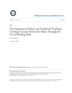 The Integration of Music and Tradebook Teaching