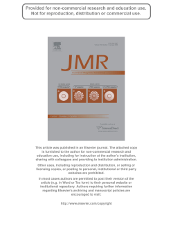 This article was published in an Elsevier journal. The attached