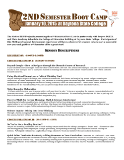 The McKeel IBIS Project is presenting the 2ND SEMESTER BOOT