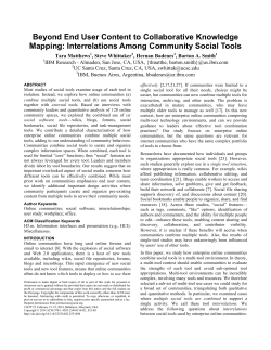 Beyond End User Content to Collaborative Knowledge Mapping