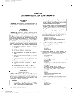 chapter 3 use and occupancy classification