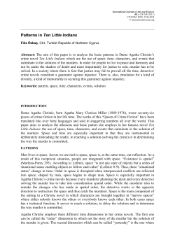 Patterns in Ten Little Indians